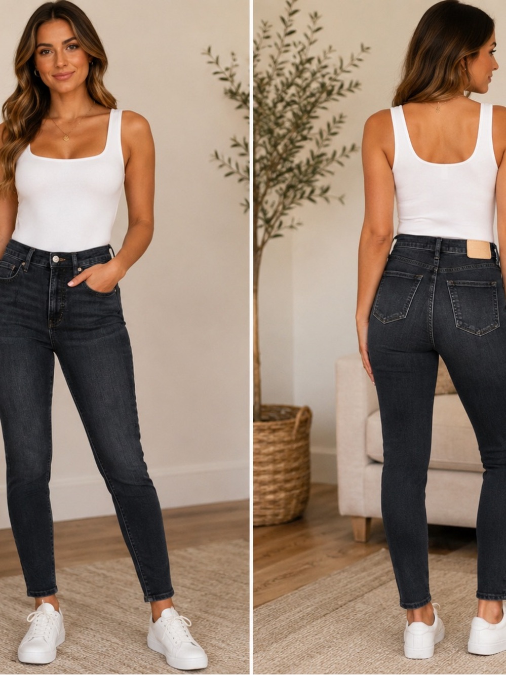 Everlane High-Rise Skinny Dark Wash